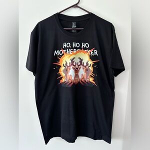 🎄Funny “Ho ho ho”  handmade Christmas Holiday Reindeer T-Shirt